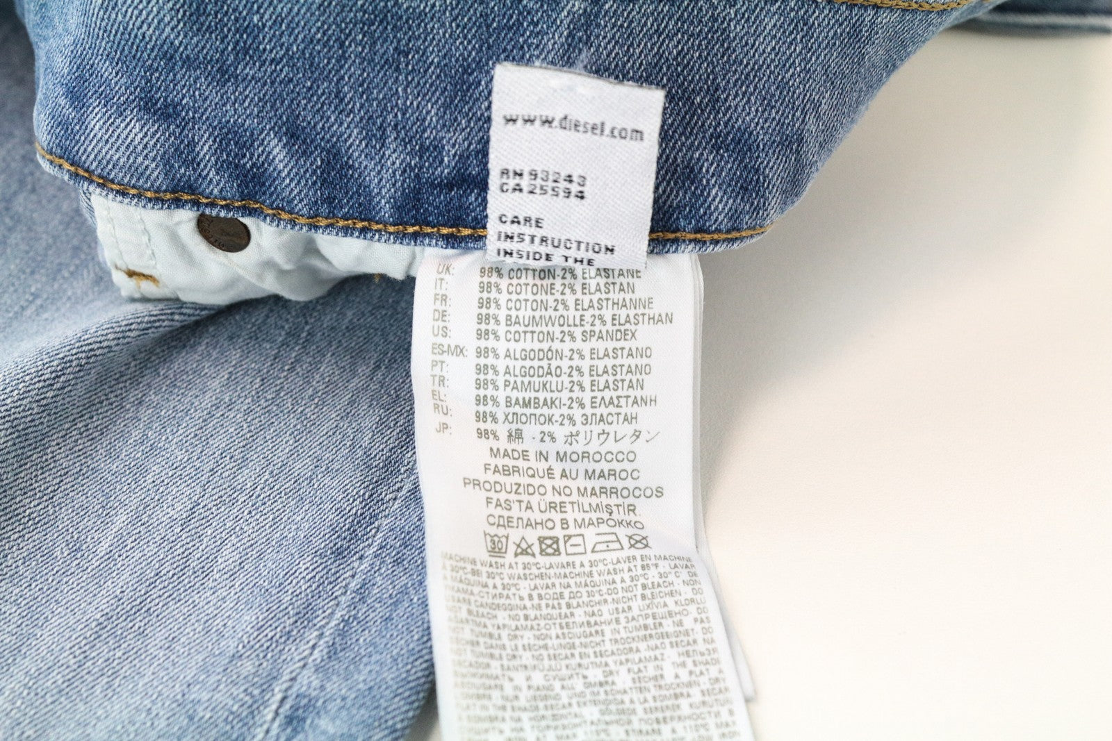 DIESEL D-Vider 081AL W28 L30 vyriški mėlyni morkų kirpimo tamprūs lengvi džinsai 