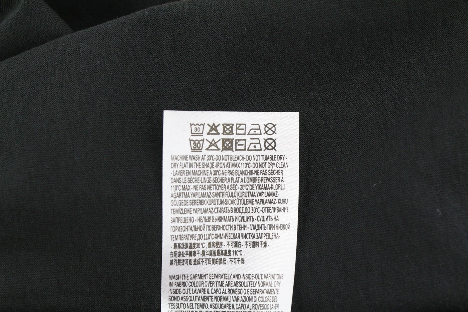 DIESEL T-Diegor-E22 Mens T-Shirt M Black Washed Short Sleeve Tricot RRP€100