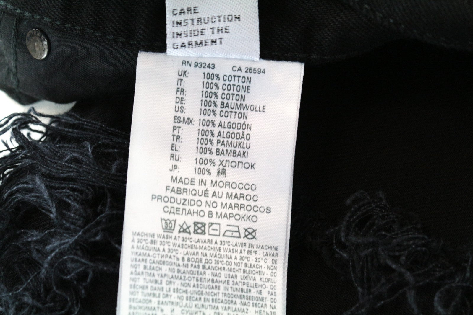 DIESEL Mharky 084WR W31 L30 vyriški netempiami juodi ploni, plėšyti džinsai 