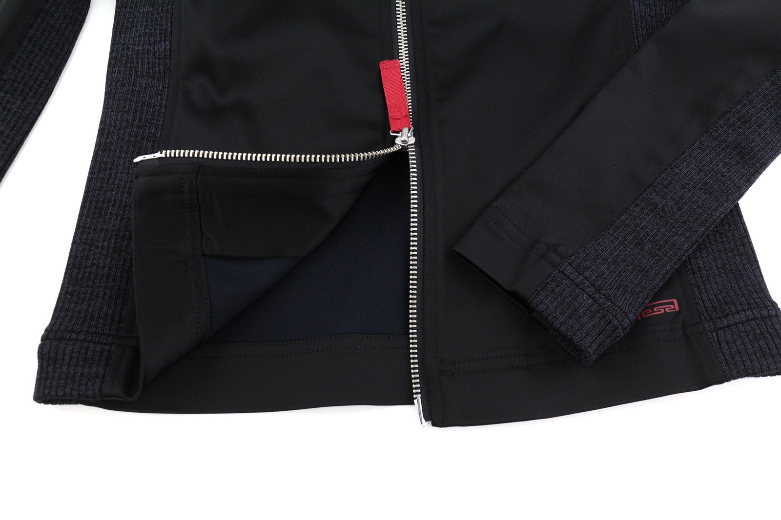 DIESEL T-Opuntia Womens Jacket M Black Bomber Full Zip Patch Pocket RRP€250