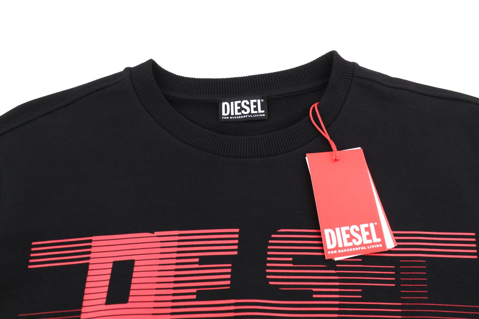 DIESEL S-Ginn-E3 vyriškas džemperis, XL dydžio, apvalios kaklo iškirptės, RRP – 150 €, ilgomis rankovėmis. 