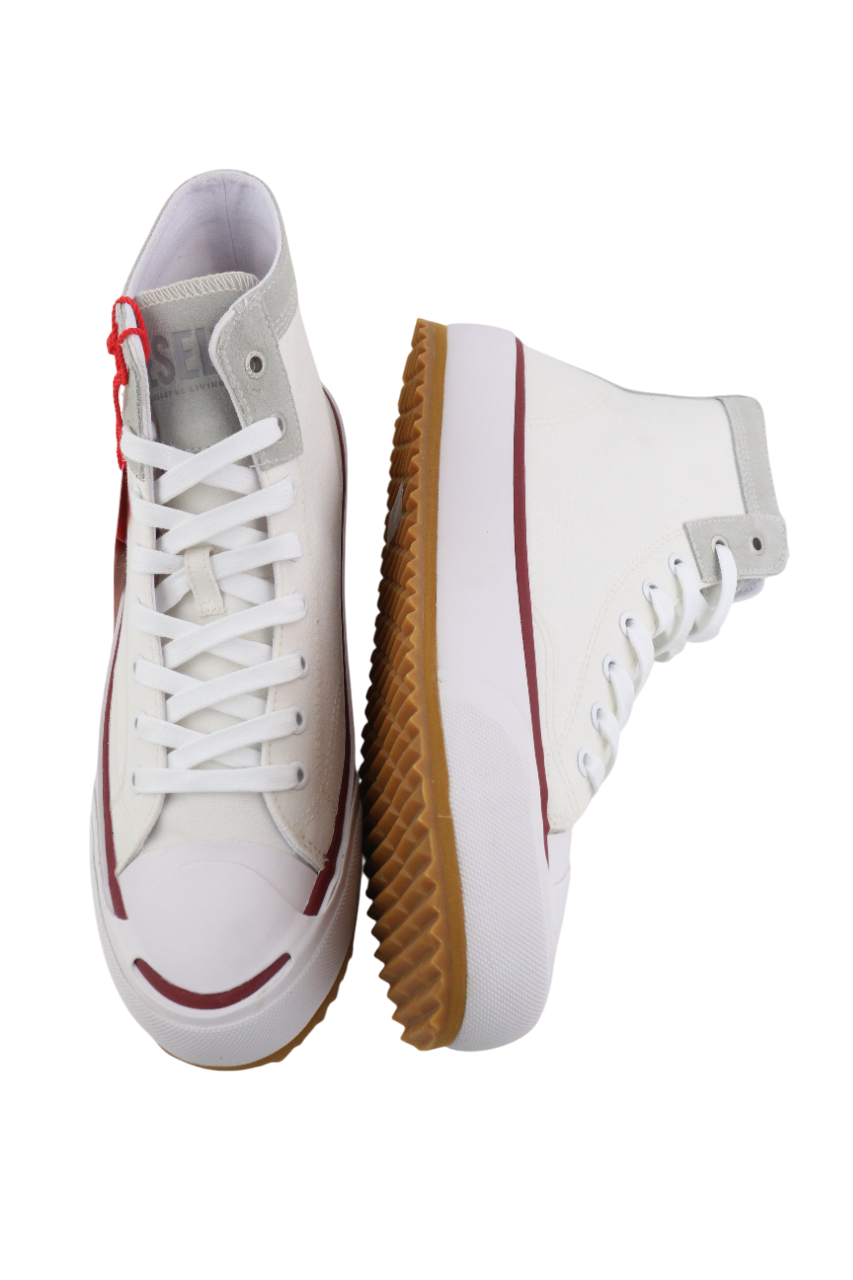 DIESEL S-Principia Mid vyriški sportbačiai, balti, su raišteliais, 43 dydis, RRP185