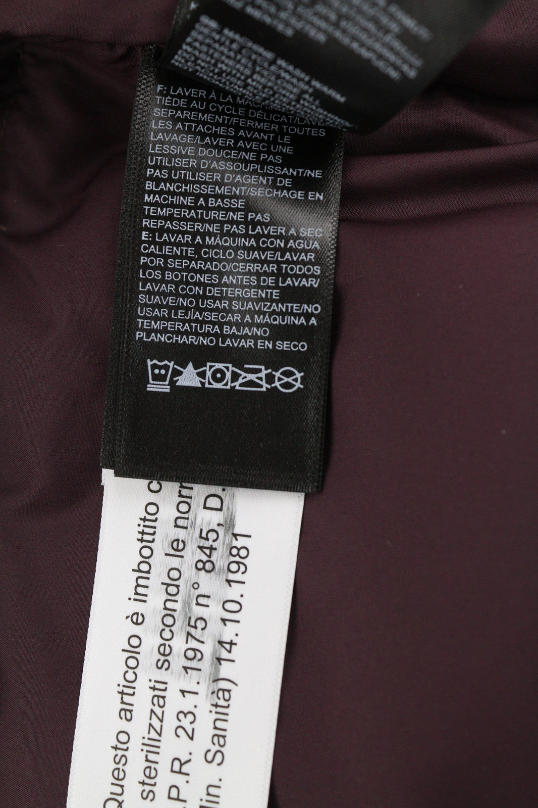 THE NORTH FACE Box Canyon moteriška striukė L 550 pūkinė, izoliuota, dygsniuota, bordo spalvos 