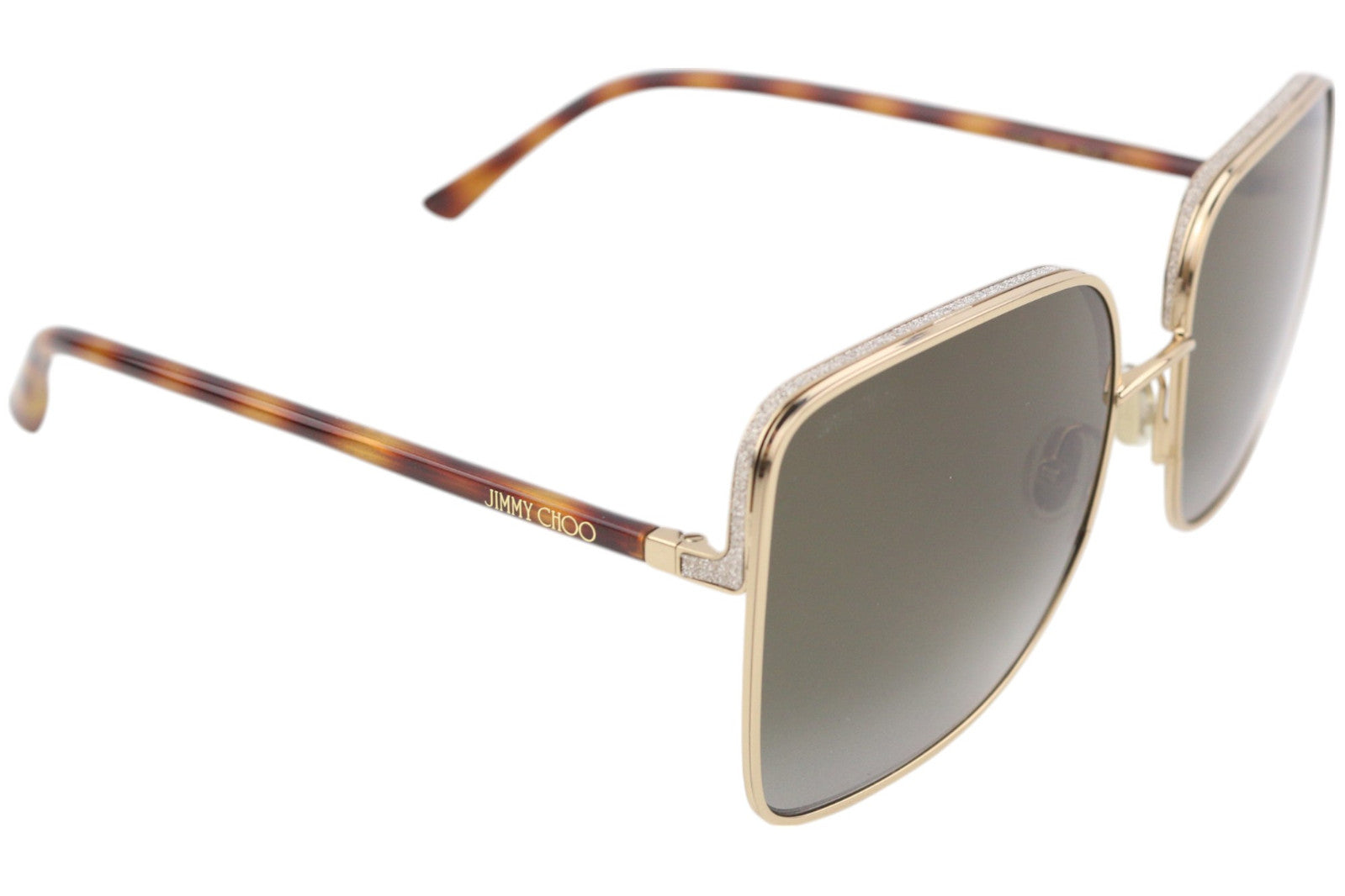 JIMMY CHOO Aliana/S moteriški akiniai nuo saulės, VIENO DYDŽIO, blizgantys aukso atspalviai, rekomenduojama mažmeninė kaina – 349 € 