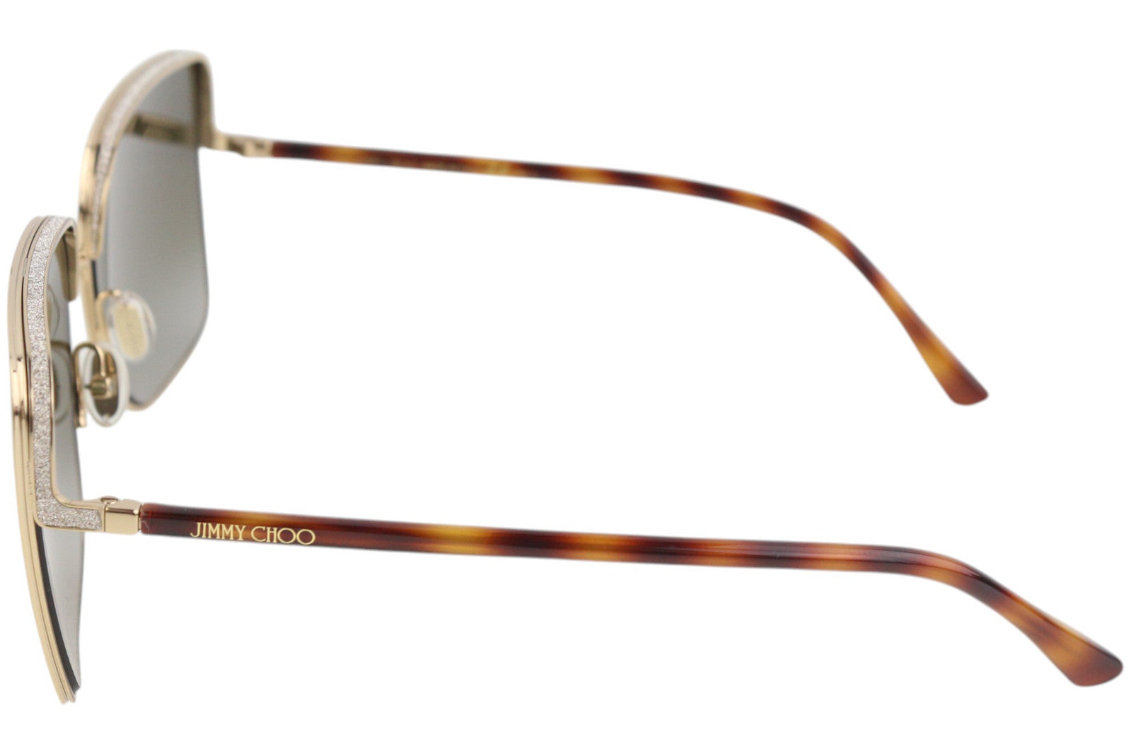 JIMMY CHOO Aliana/S moteriški akiniai nuo saulės, VIENO DYDŽIO, blizgantys aukso atspalviai, rekomenduojama mažmeninė kaina – 349 € 