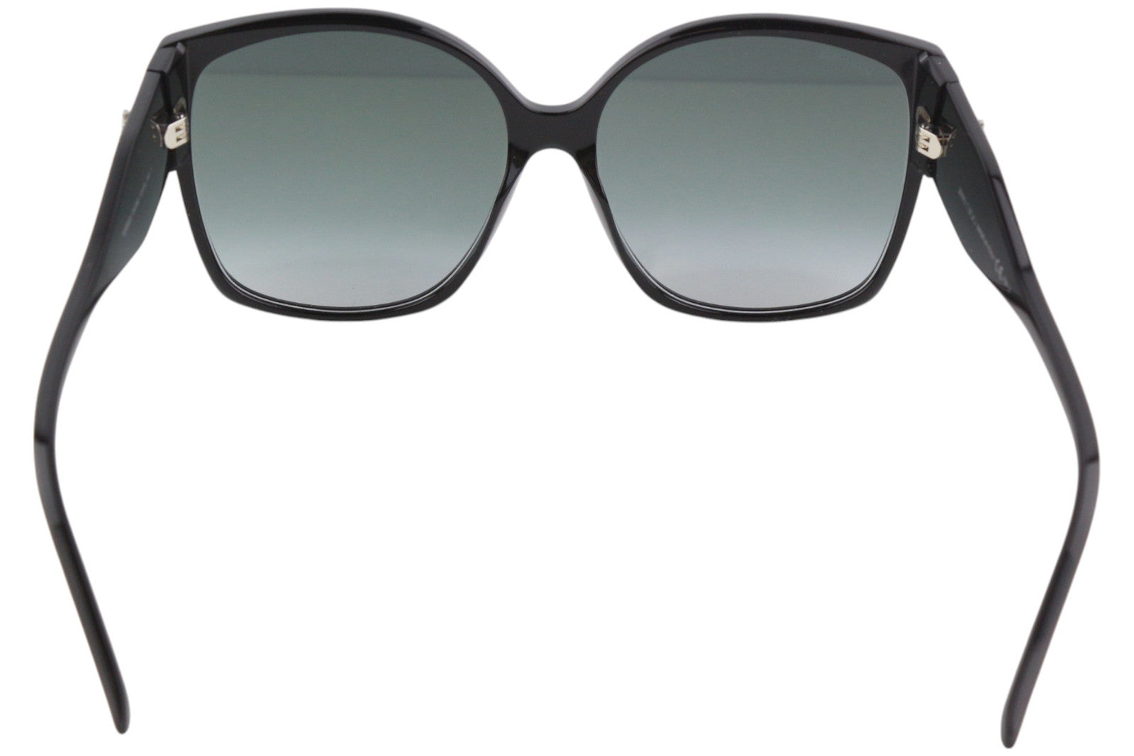 JIMMY CHOO Noemi/S moteriški akiniai nuo saulės su sidabriniais blizgučiais ir Swarovski kristalais, rekomenduojama kaina – 399 € 