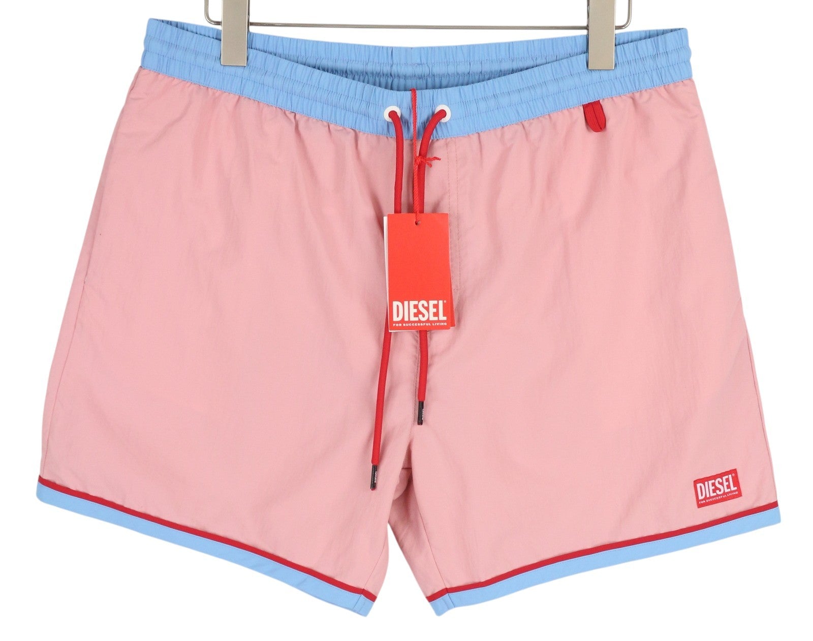 DIESEL Bmbx-Wave-B Men Swimwear 2XL Mesh Lined Drawstrings Waist Swimpool Beach