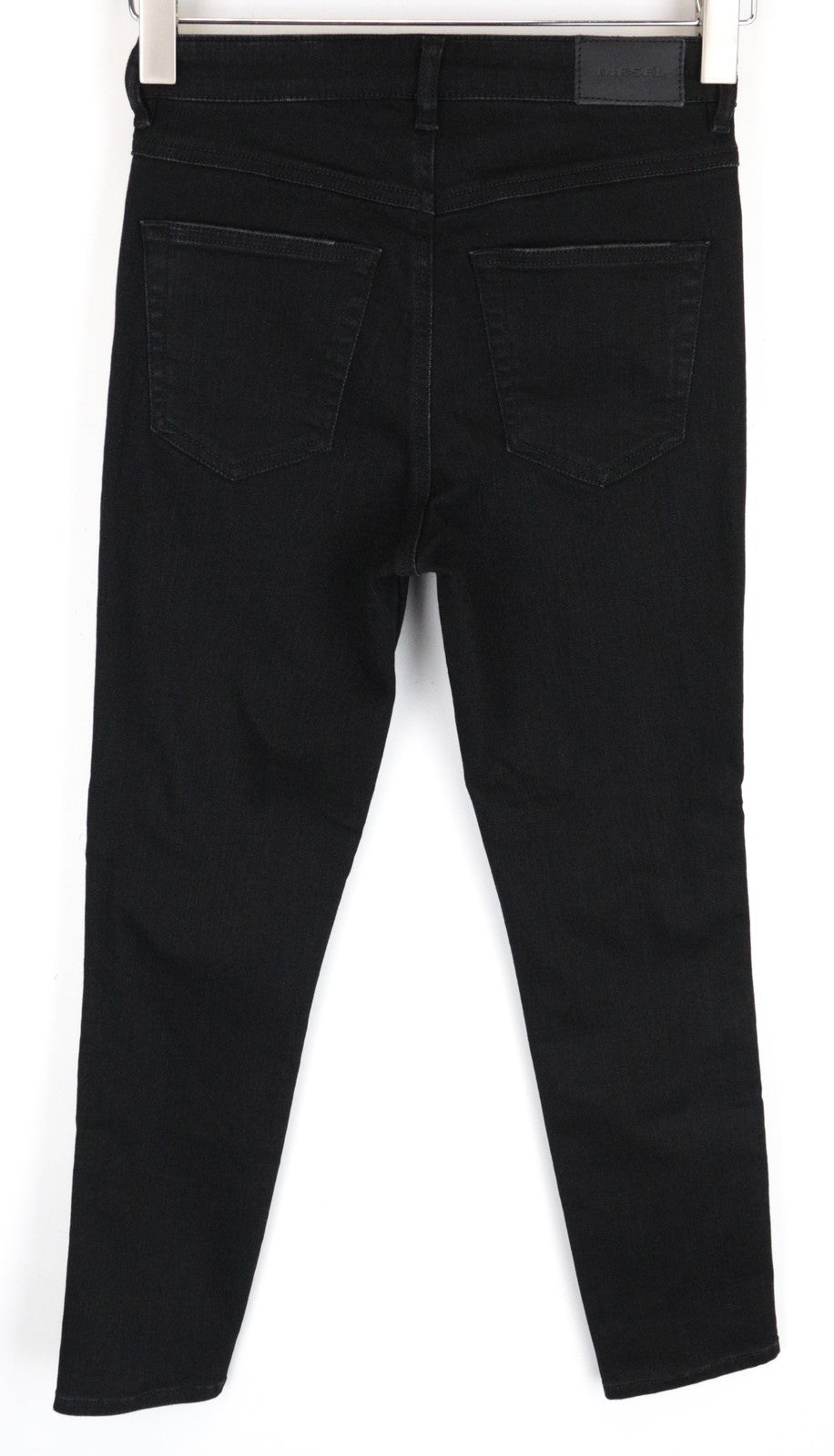 DIESEL Babhila-High 084ZN W24 L30 moteriški juodi tamprūs medvilniniai ploni aptempti džinsai 