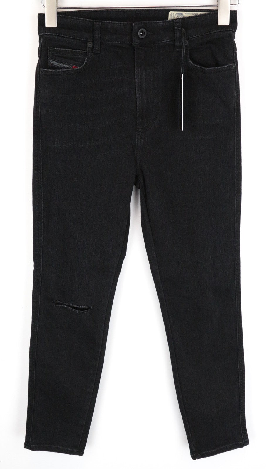 DIESEL Babhila-High 084ZN W26 L30 moteriški ploni, tamprūs, juodi, aptempti medvilniniai džinsai 