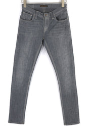 NUDIE JEANS Tight Long John Women Jeans W27/L32 Organic Charcoal Slim Leg Denim
