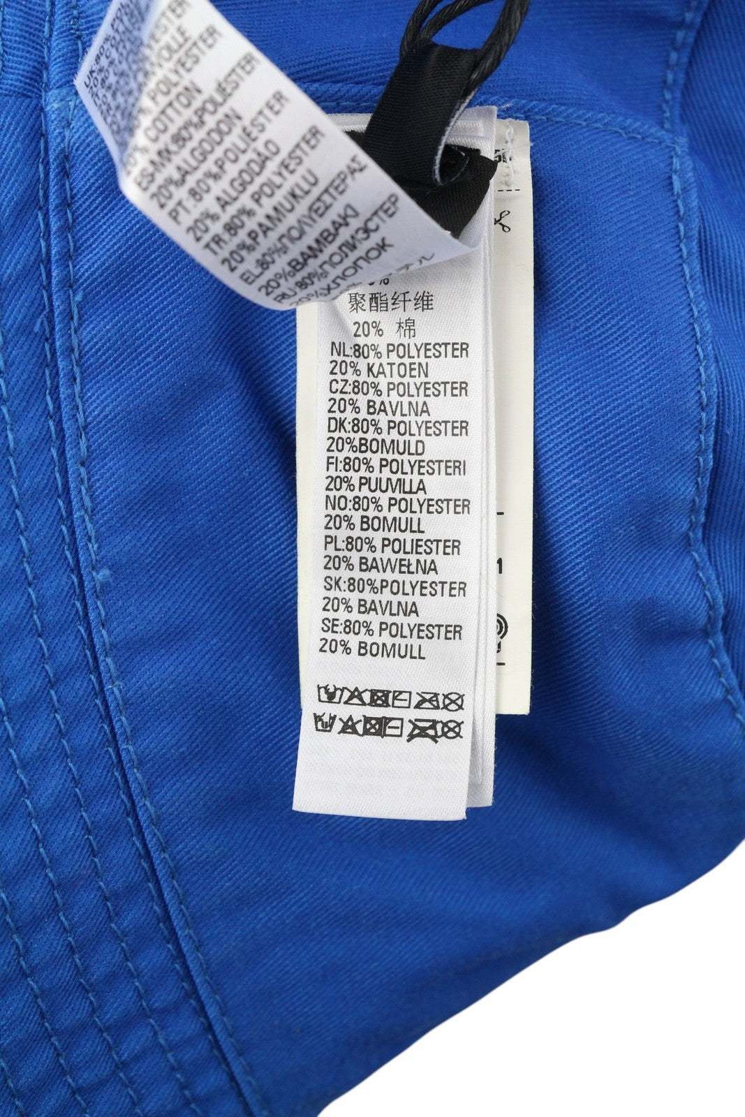 DIESEL D-Indig vyriška kepurė OS Blue Bucket All Seasons Casual Patch RRP100 