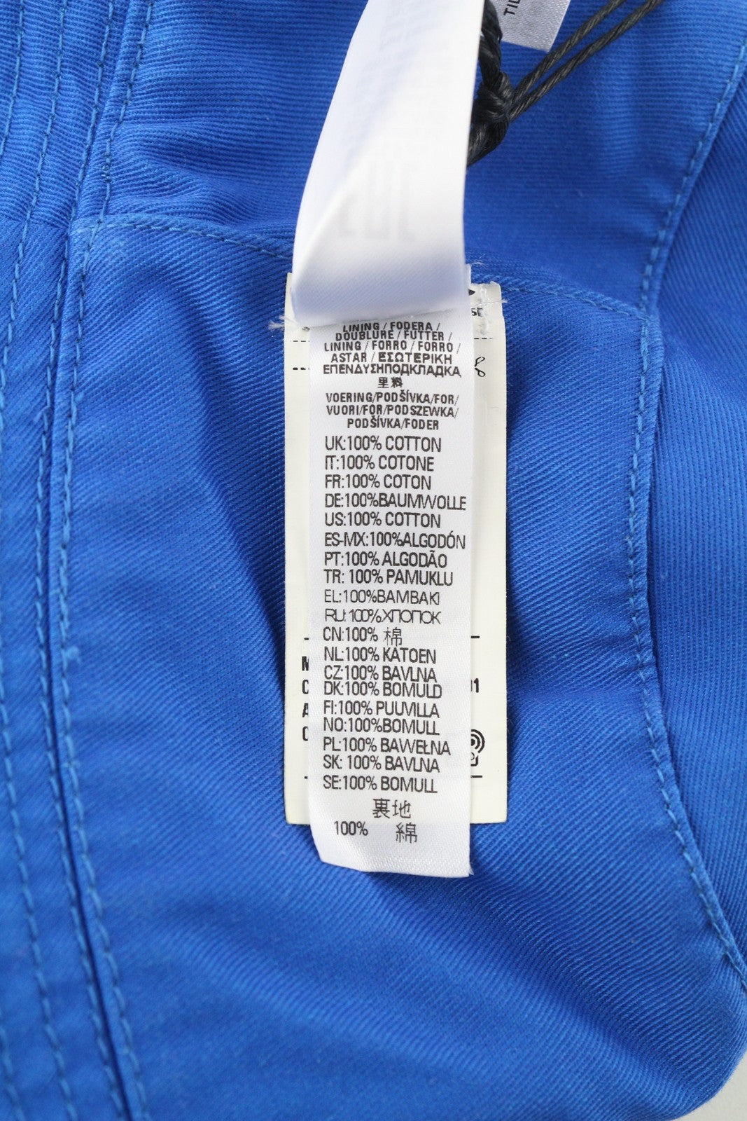 DIESEL D-Indig vyriška kepurė OS Blue Bucket All Seasons Casual Patch RRP100 