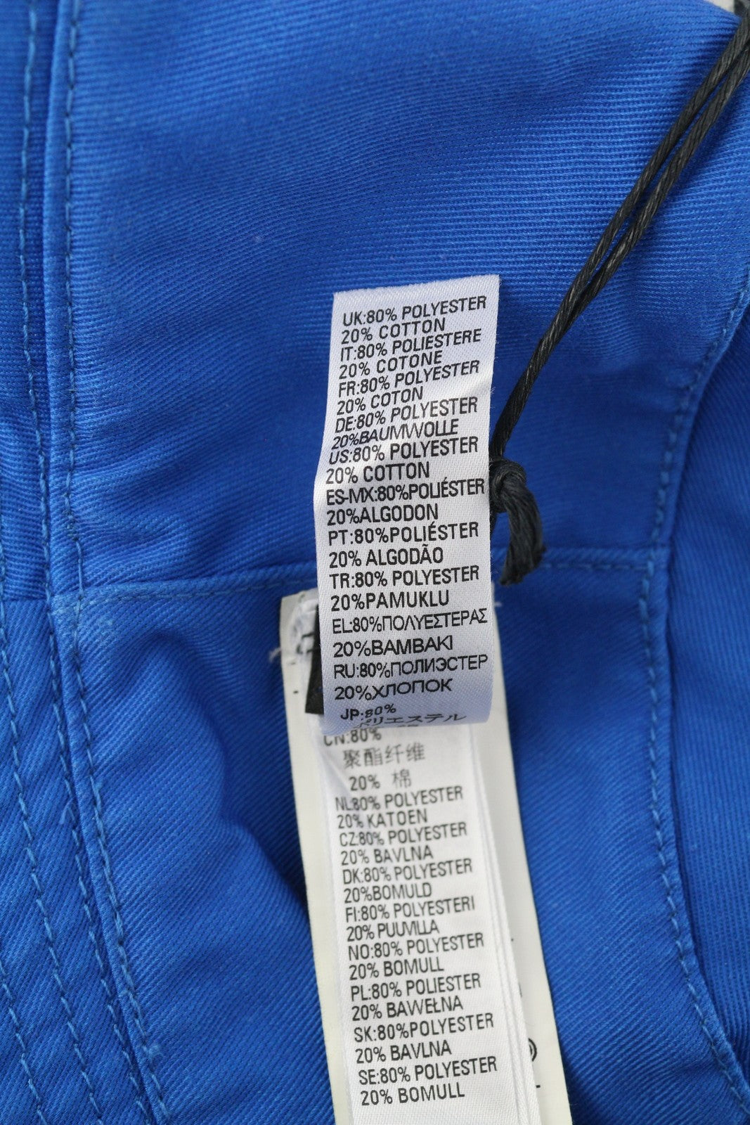 DIESEL D-Indig vyriška kepurė OS Blue Bucket All Seasons Casual Patch RRP100 