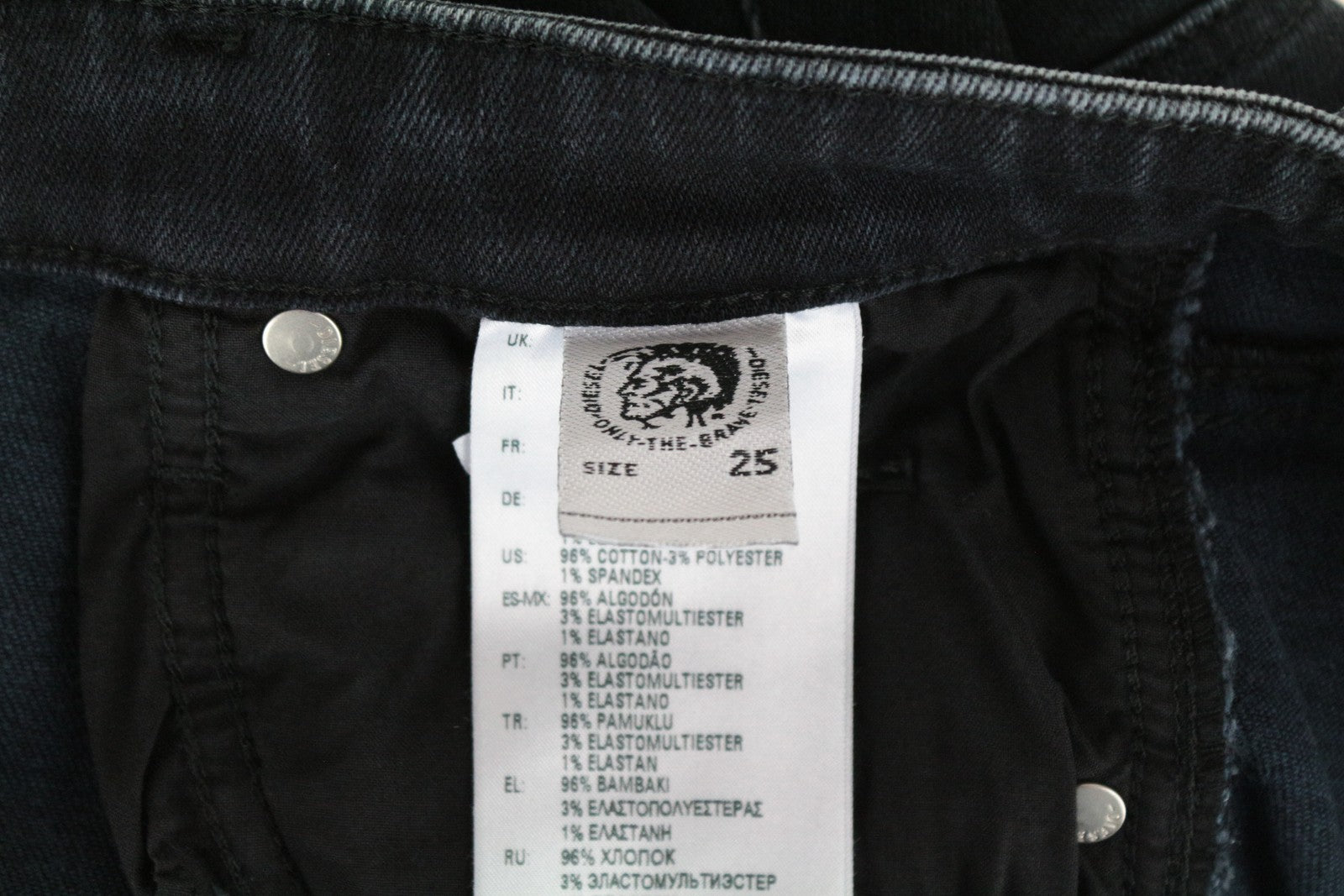 DIESEL Babhila 084NX W25 L30 moteriški mėlyni medvilniniai tamprūs džinsai Slim Skinny Fit 