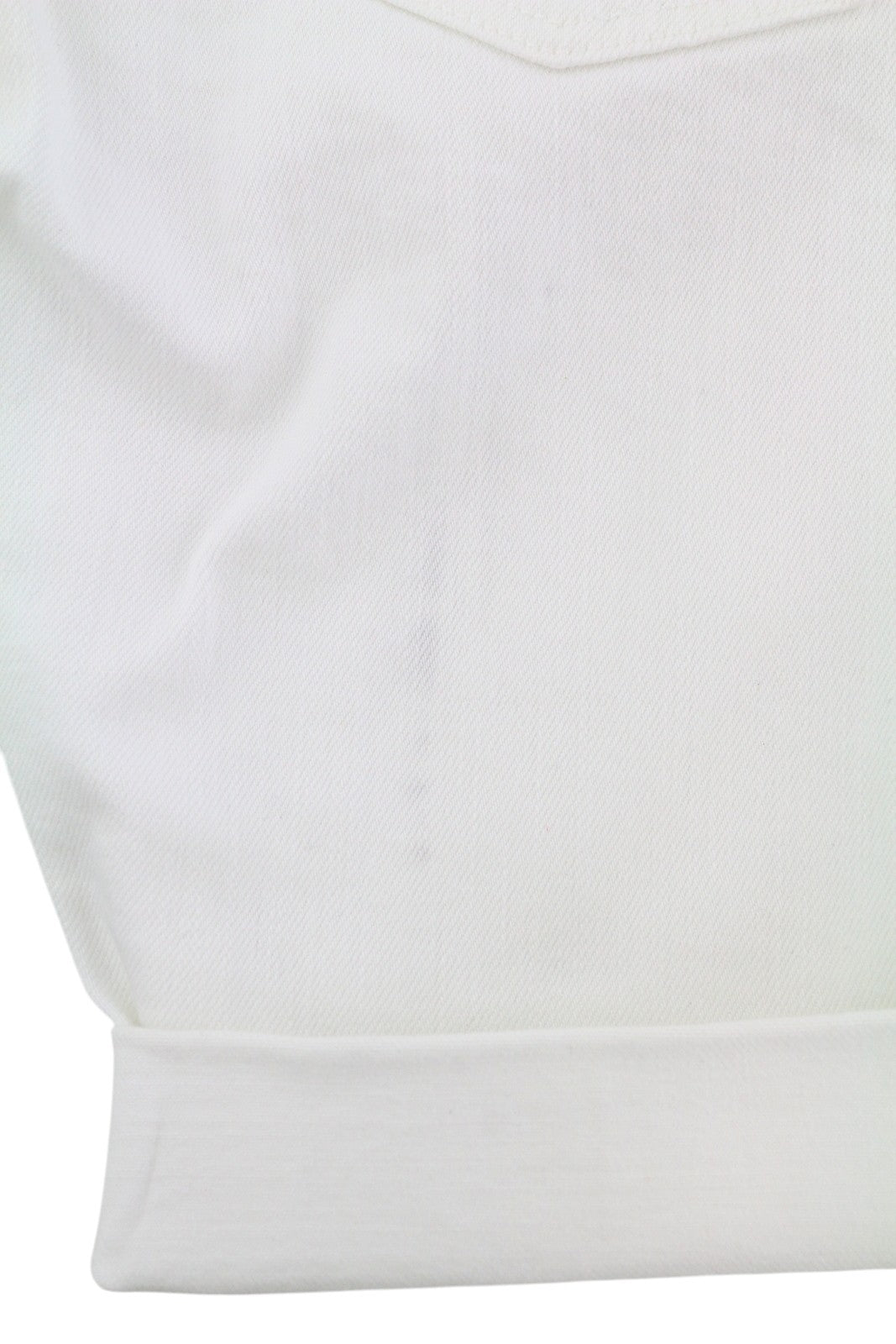 NUDIE JEANS Lean Dean Men Shorts W28 Denim White Zipper Cotton Turn-Up Pockets