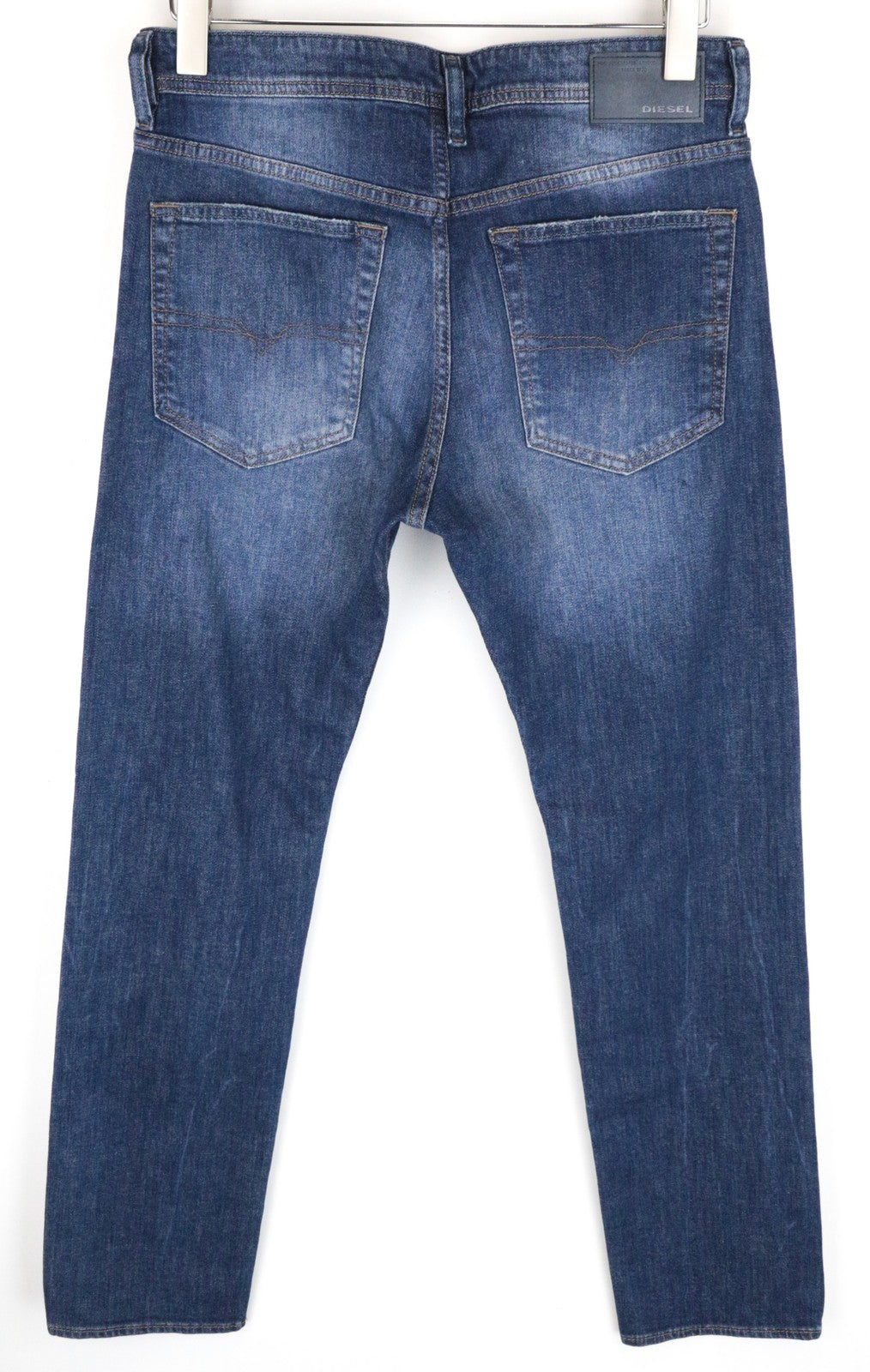 DIESEL Buster RCN01 W30 L30 Men's Blue Slim Tapered Fit Cotton Stretch Jeans