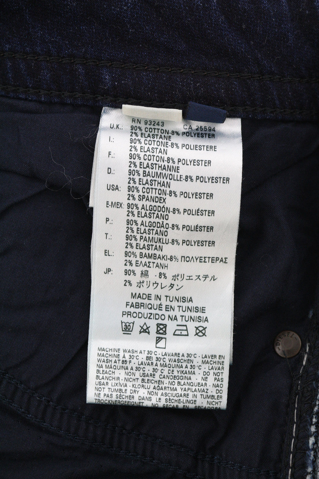 DIESEL Thavar-Ne 0607U vyriški džinsai W28 Jogg Sweat Ripped Distress Blue RRP200