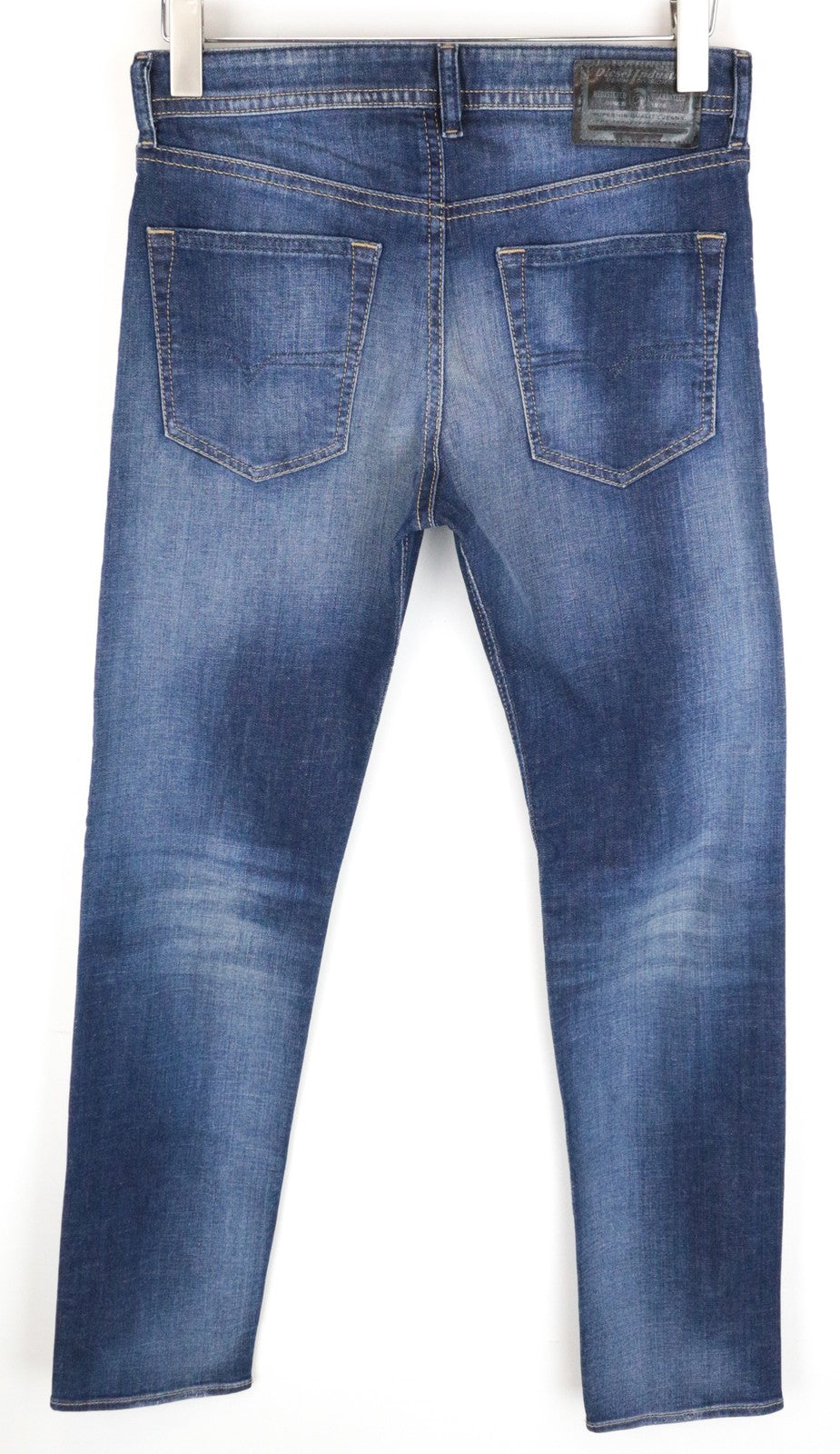 DIESEL Buster 084GR W28 L32 vyriški mėlyni ploni siaurėjantys medvilniniai džinsai 