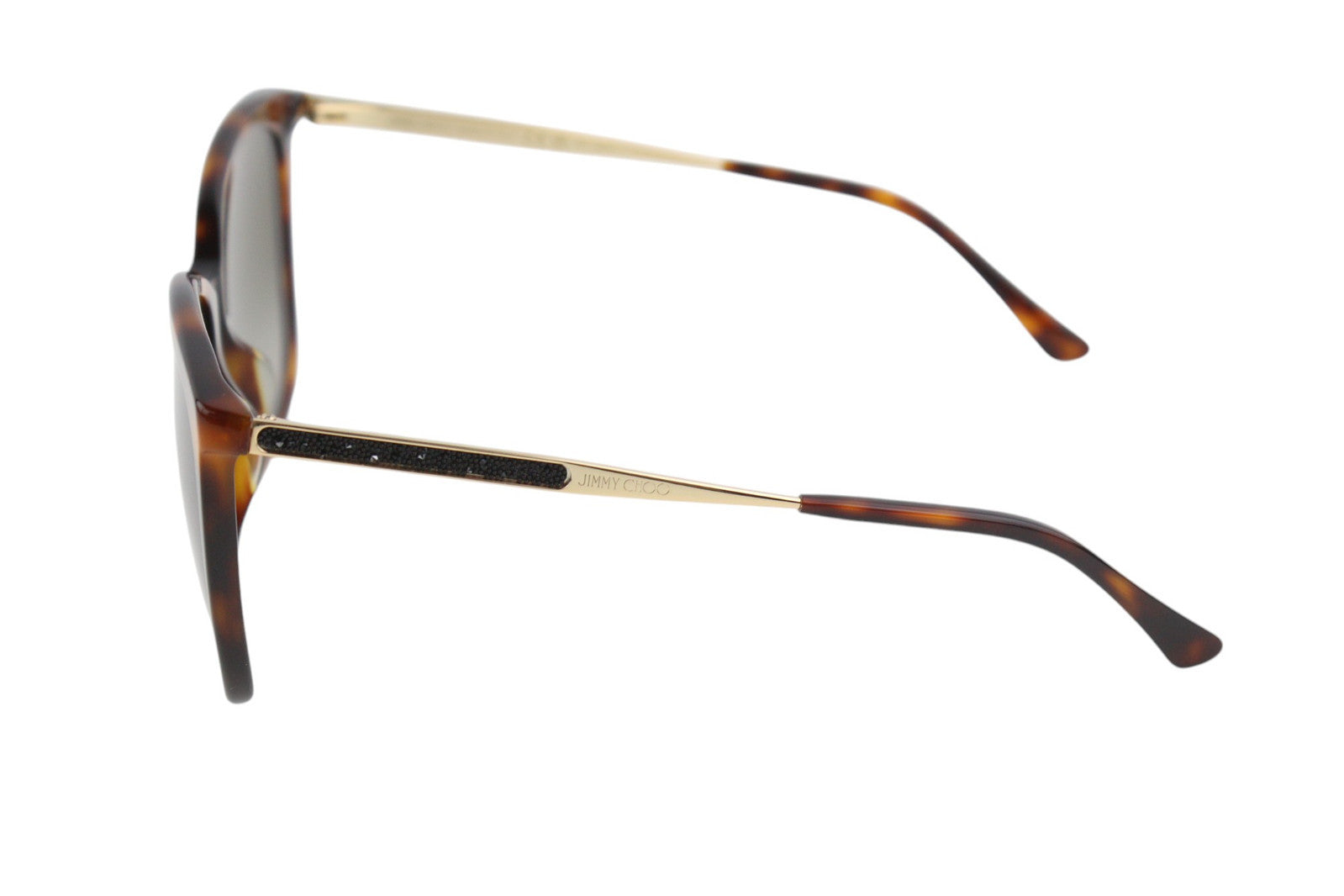 JIMMY CHOO Nerea/G/S moteriški akiniai nuo saulės VIENO DYDŽIO su tamsintais gyvūnų rašto rėmeliais, rekomenduojama mažmeninė kaina – 349 € 