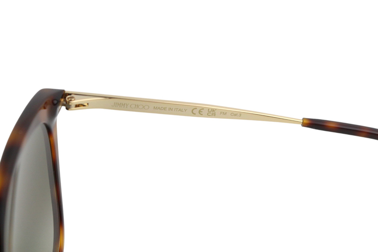 JIMMY CHOO Nerea/G/S moteriški akiniai nuo saulės VIENO DYDŽIO su tamsintais gyvūnų rašto rėmeliais, rekomenduojama mažmeninė kaina – 349 € 