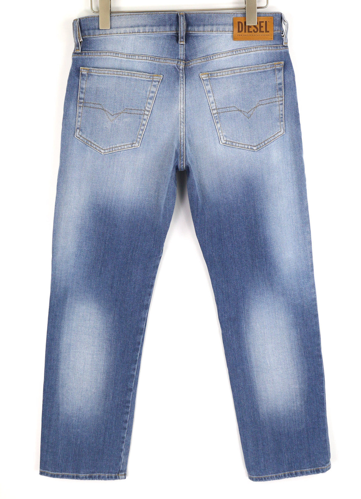 DIESEL D-Mihtry 009NF vyriški džinsai W31/L30 tiesūs, tamprūs, su sagomis, skalbti džinsai 