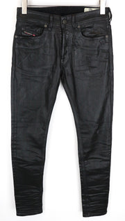 DIESEL Sleenker-X-SP1 0091F W28 L30 vyriški aptempti mėlyni džinsai su gobtuvu, rekomenduojama kaina – 300 €