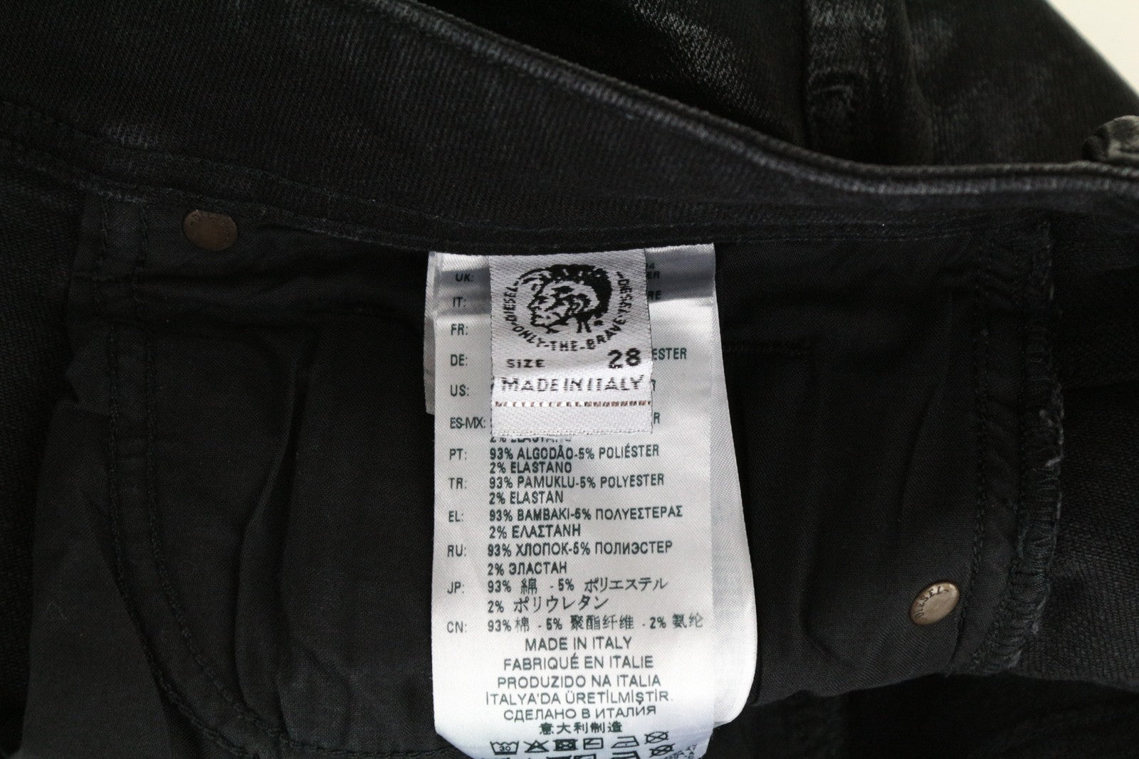 DIESEL Sleenker-X-SP1 0091F W28 L30 vyriški aptempti mėlyni džinsai su gobtuvu, rekomenduojama kaina – 300 €