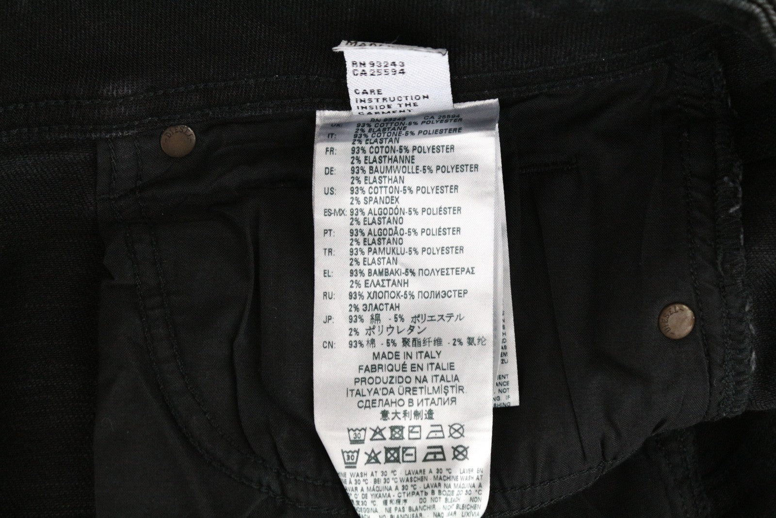 DIESEL Sleenker-X-SP1 0091F W28 L30 vyriški aptempti mėlyni džinsai su gobtuvu, rekomenduojama kaina – 300 €