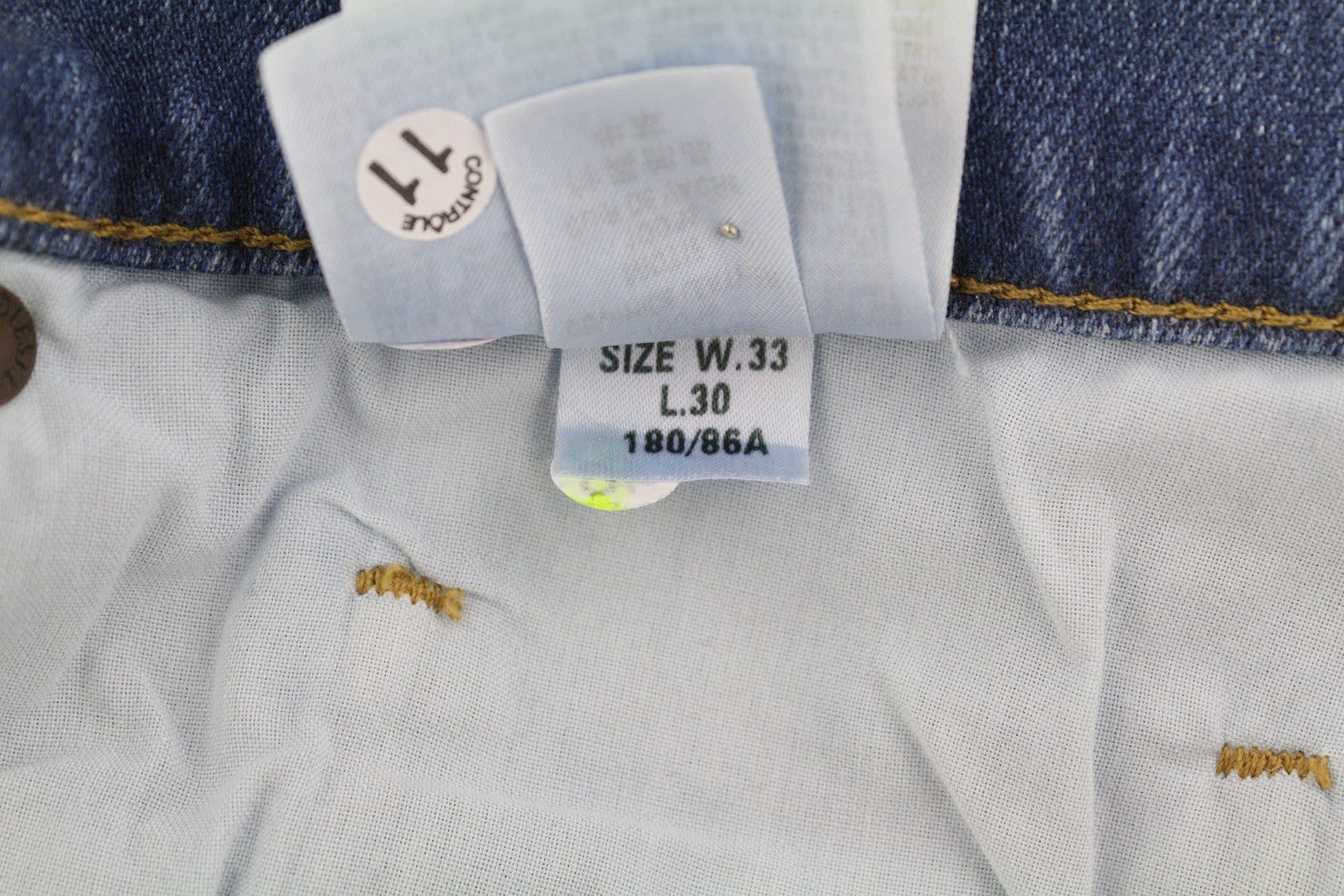 DIESEL D-Mihtry 009NF vyriški džinsai W33/L30 tiesūs, tamprūs, su sagomis, skalbti džinsai 