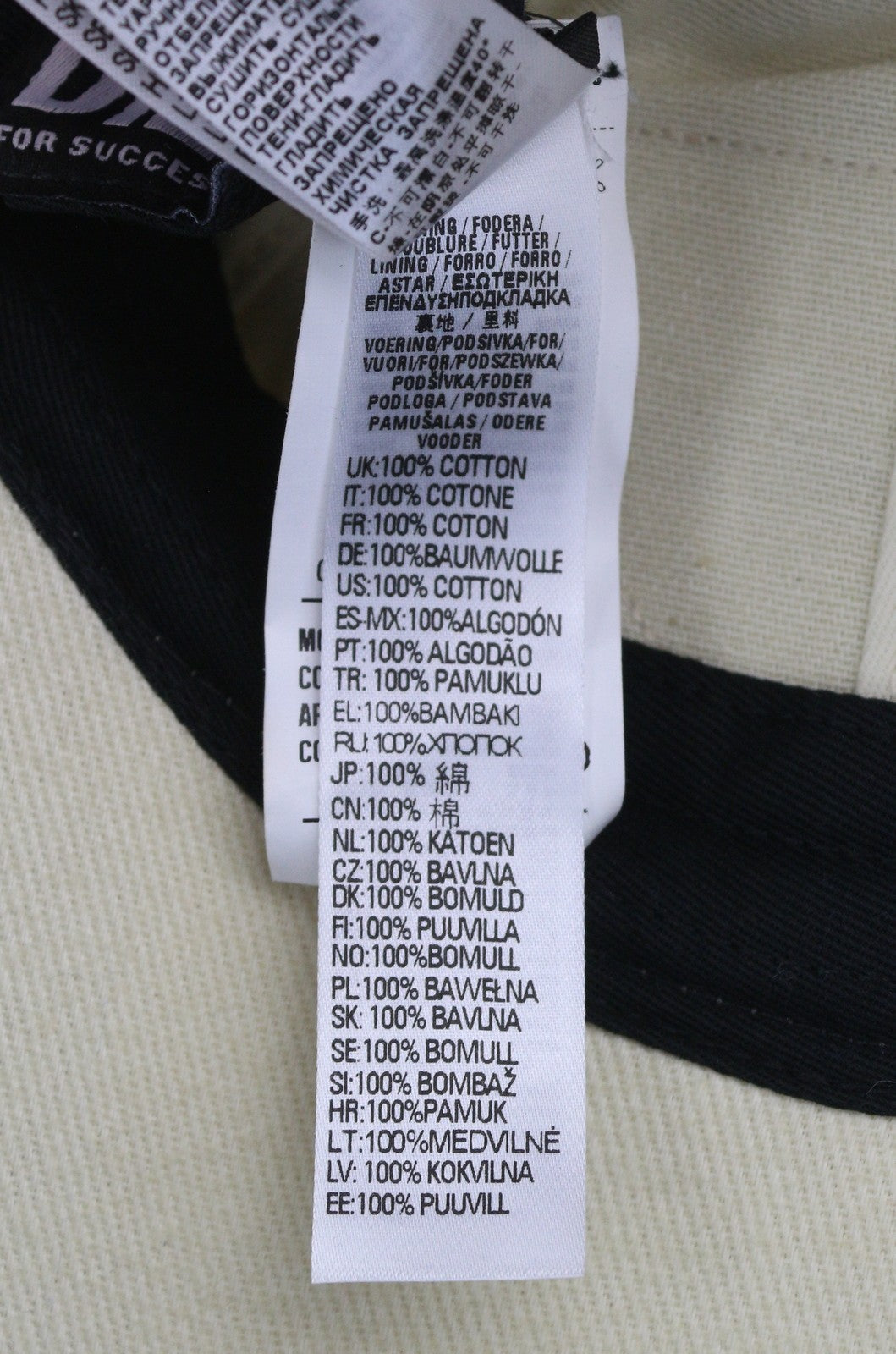 DIESEL C-Pavel Men Cap OS White Baseball Power Station Patches Casual Unisex