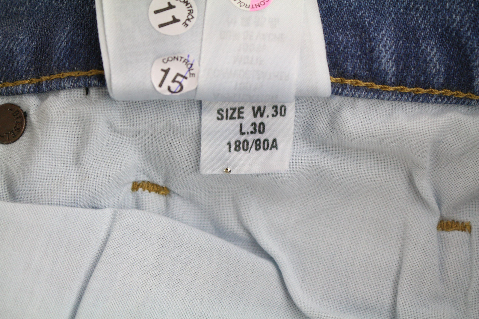 DIESEL D-Mihtry 009NF vyriški džinsai W30/L30 tiesūs, tamprūs, su sagomis, skalbti džinsai 