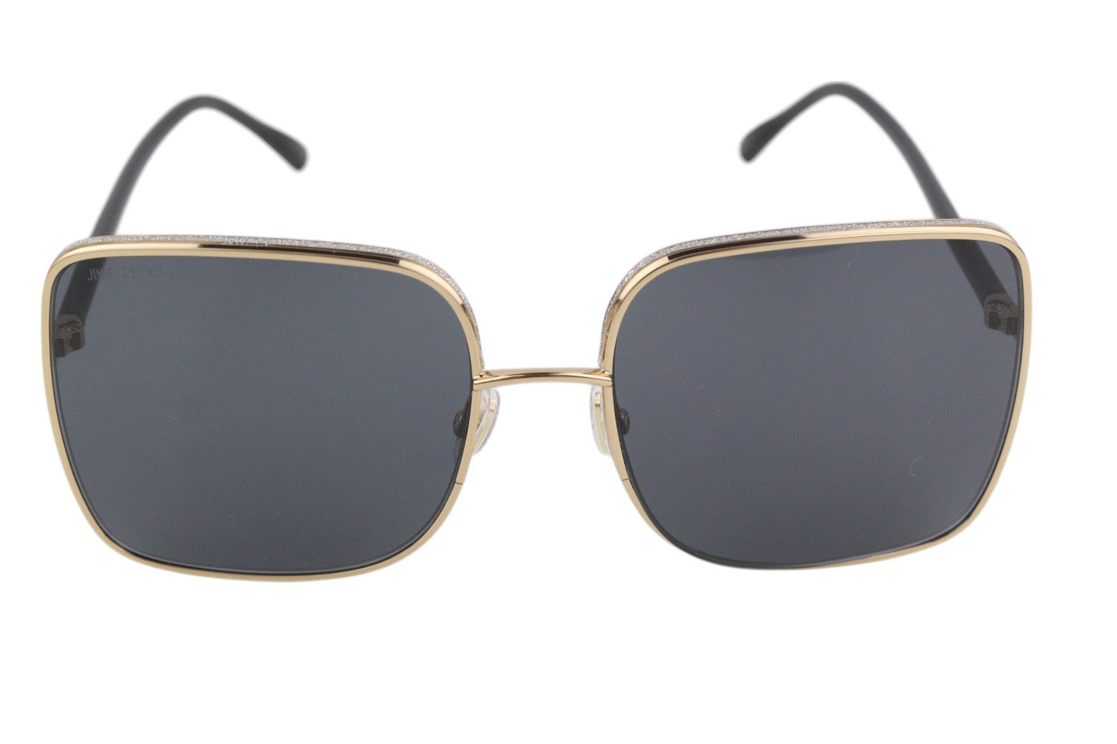JIMMY CHOO Aliana/S moteriški akiniai nuo saulės, VIENO DYDŽIO, blizgantys aukso atspalviai, rekomenduojama mažmeninė kaina – 349 € 