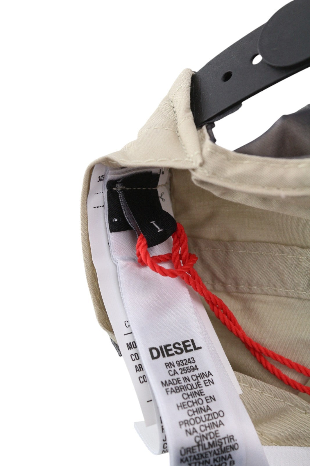 DIESEL C-Rick vyriška kepurė OS vidutinio pilkumo beisbolo stiliaus su nailono priekiu, logotipu ir pamušalu, laisvalaikio stiliaus, unisex... 