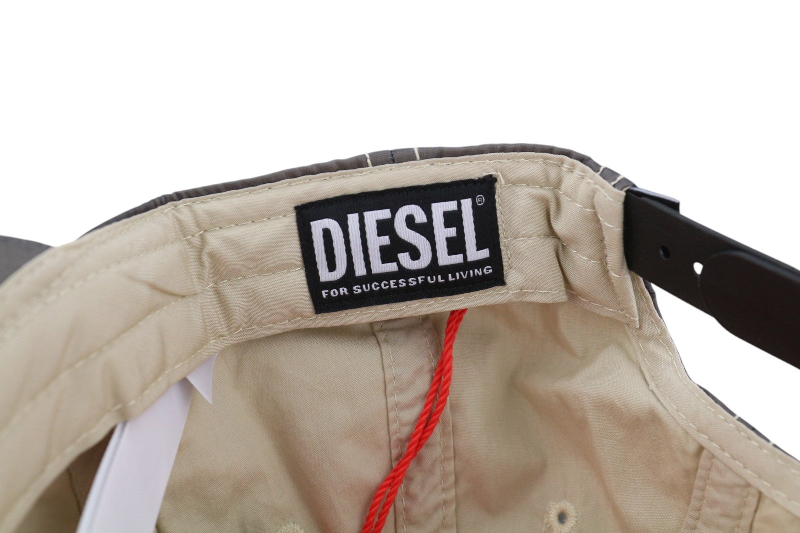 DIESEL C-Rick vyriška kepurė OS vidutinio pilkumo beisbolo stiliaus su nailono priekiu, logotipu ir pamušalu, laisvalaikio stiliaus, unisex... 