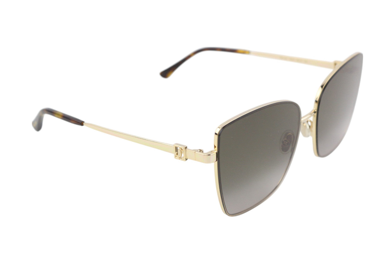 JIMMY CHOO Vella/S moteriški akiniai nuo saulės RRP349 golfo spalvos rėmeliu su tonuotu drugelio formos rėmeliu