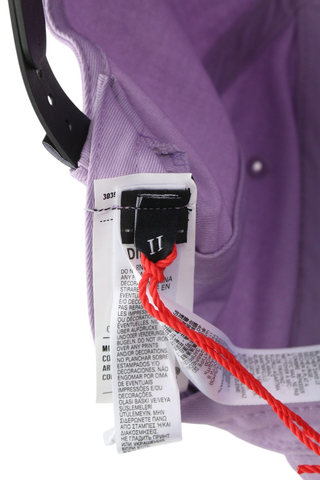 DIESEL Corry-Div vyriška kepurė OS violetinė beisbolo stiliaus su siuvinėta priekine dalimi ir laisvalaikio apranga unisex