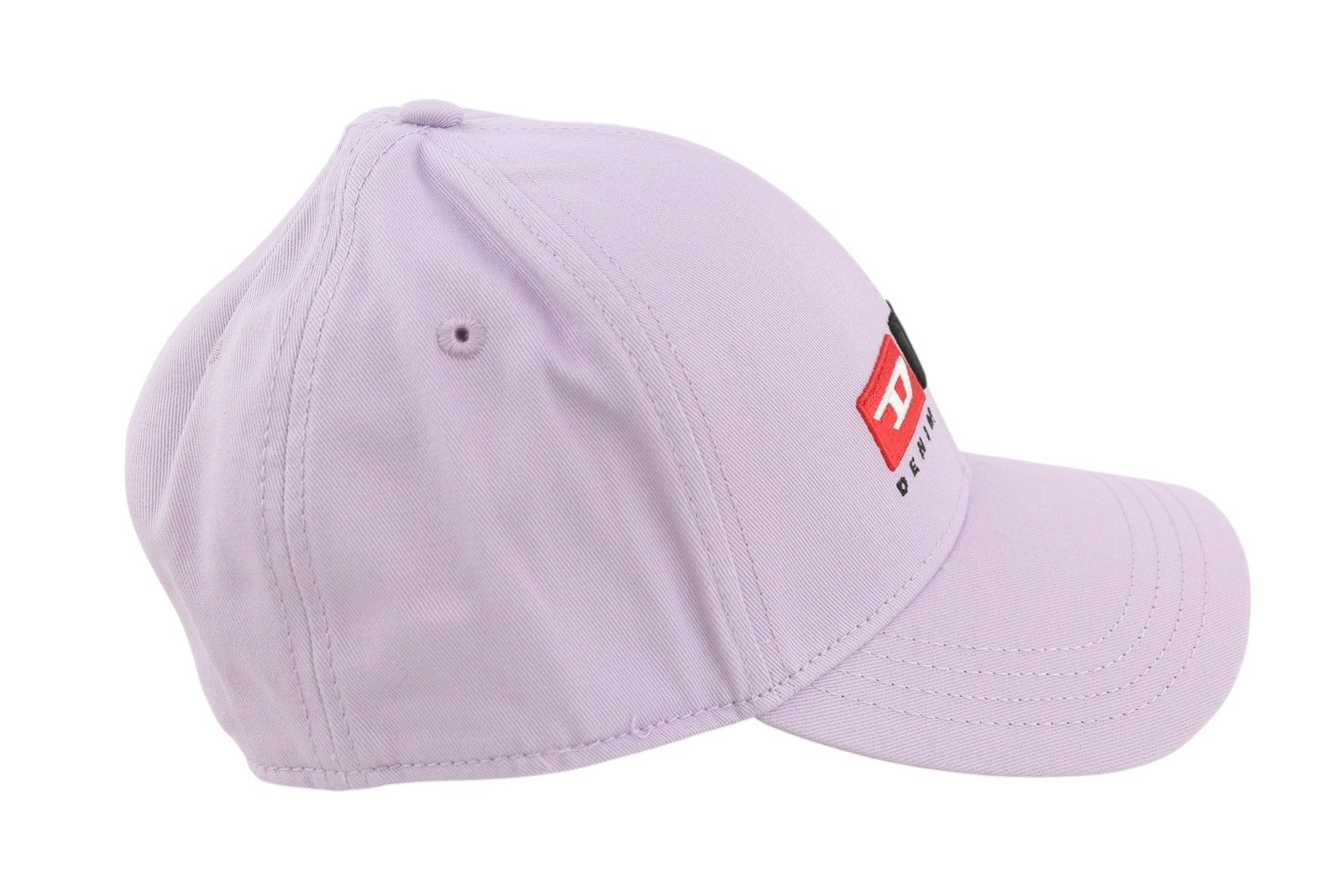 DIESEL Corry-Div vyriška kepurė OS violetinė beisbolo stiliaus su siuvinėta priekine dalimi ir laisvalaikio apranga unisex