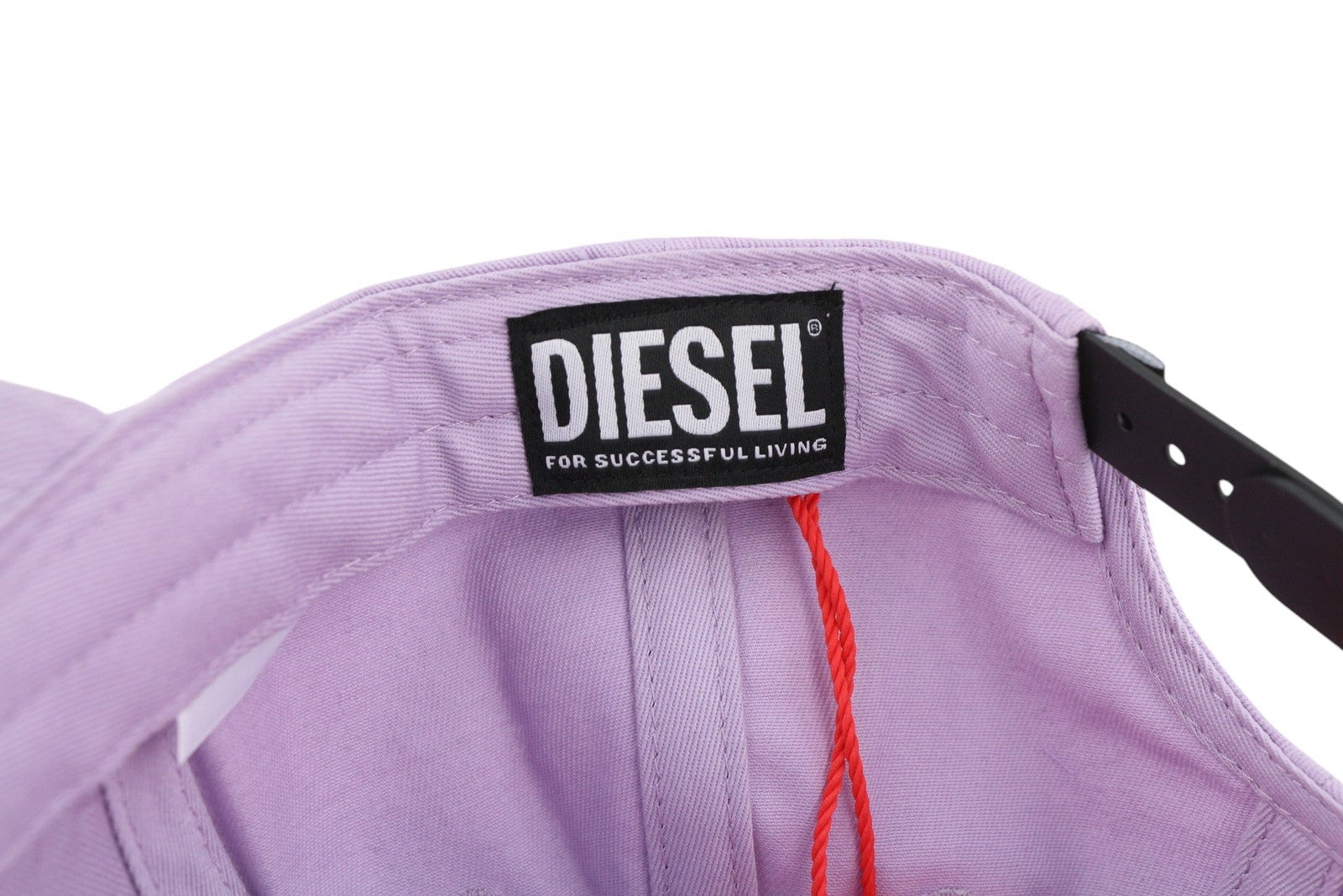DIESEL Corry-Div vyriška kepurė OS violetinė beisbolo stiliaus su siuvinėta priekine dalimi ir laisvalaikio apranga unisex