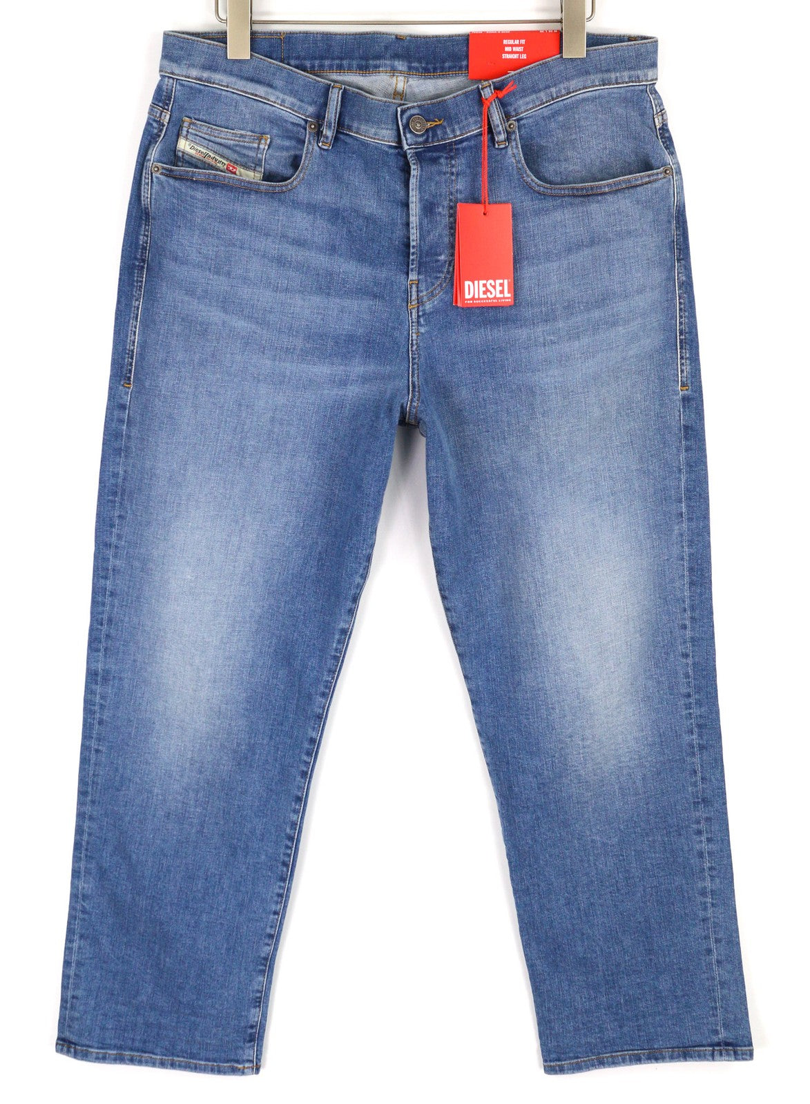 DIESEL 2020 D-Viker REHAJ vyriški džinsai W36/L30 įprasto kirpimo, vidutinio juosmens, tiesios klešnės 