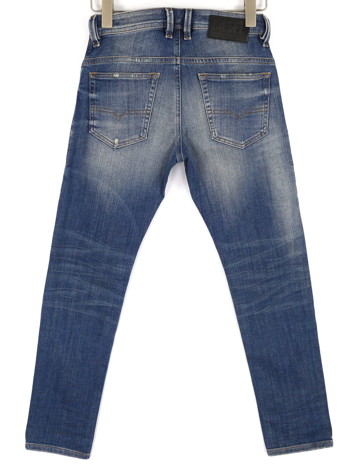 DIESEL Thommer-T 0870M Vyriški džinsai W27 Jogg Stretch Ripped Distress Washed Blue 