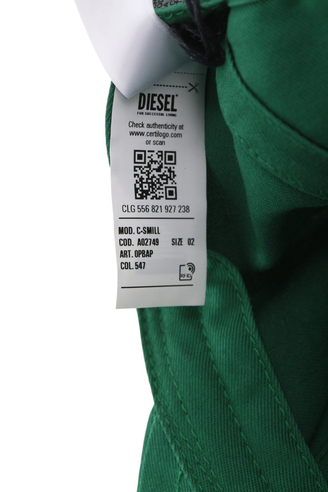 DIESEL C-Smill vyriška kepurė su žalia beisbolo logotipu, visiems metų laikams, laisvalaikio ir unisex stiliaus. 