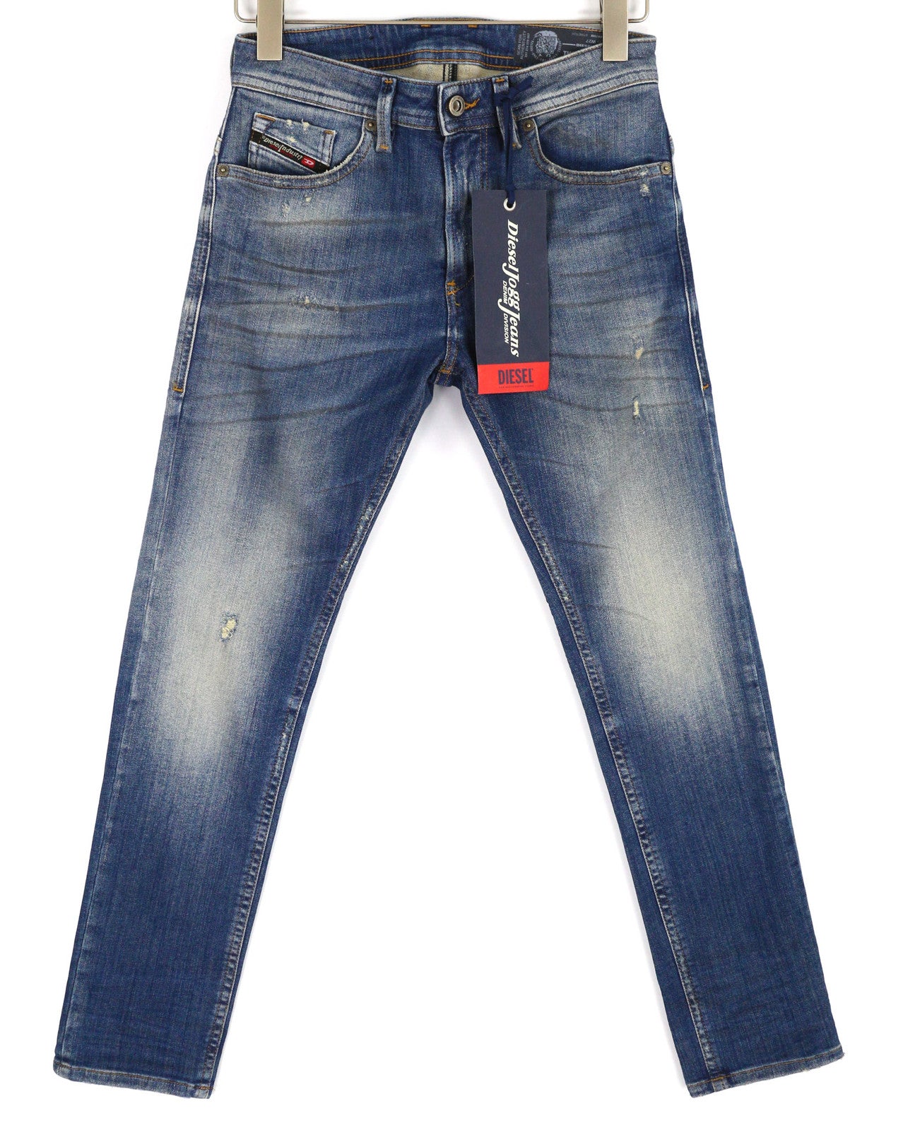 DIESEL Thommer-T 0870M vyriški džinsai W27 Jogg, ištempti, išskalbti, ploni 