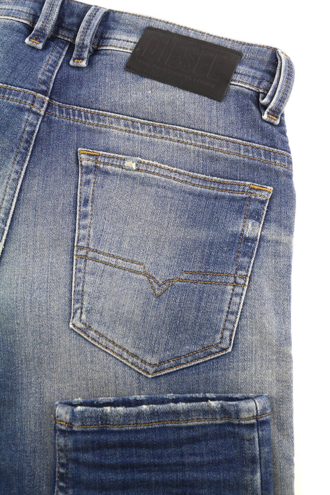 DIESEL Thommer-T 0870M vyriški džinsai W27 Jogg, ištempti, išskalbti, ploni 