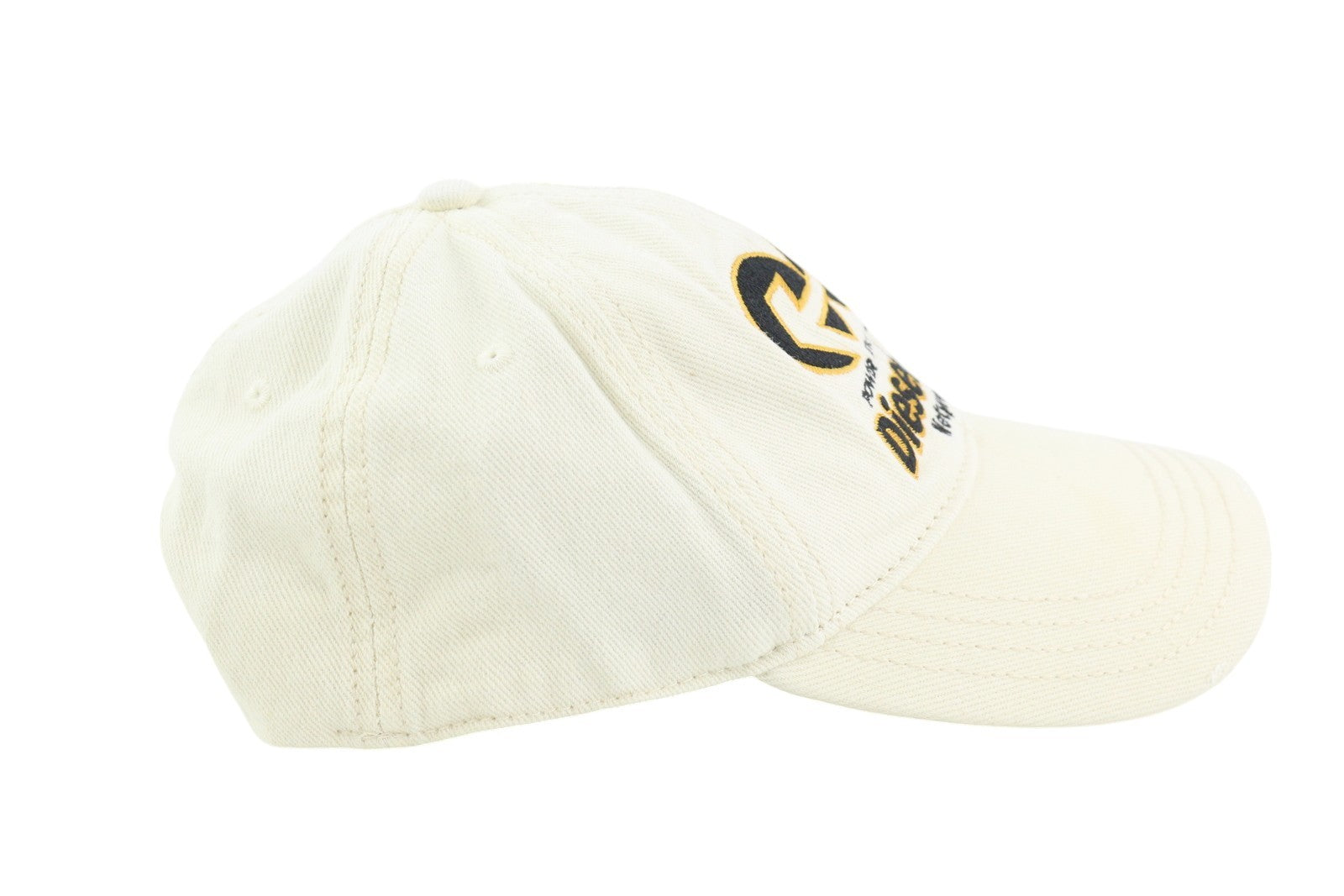 DIESEL C-Syom vyriška kepurė OS balta beisbolo stiliaus su siuvinėtu logotipu, medvilninė laisvalaikio stiliaus unisex 