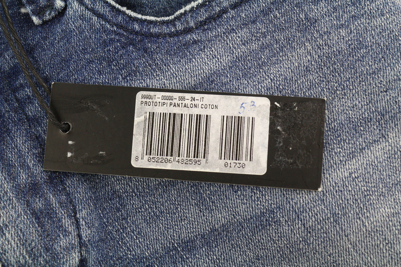 DIESEL Women Jeans W24 Slim Fit Zipper Pockets Ripped Distress Washed Blue Logo