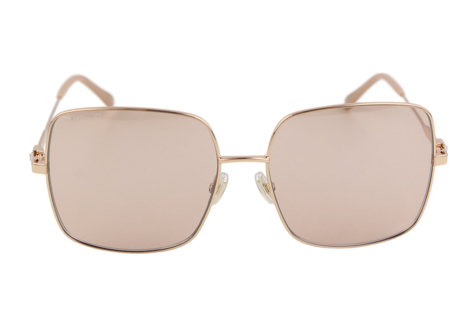 JIMMY CHOO Lili/S moteriški akiniai nuo saulės VIENO DYDŽIO, tonuoto rožinio aukso spalvos, kvadratiniai, rekomenduojama mažmeninė kaina – 299 € 