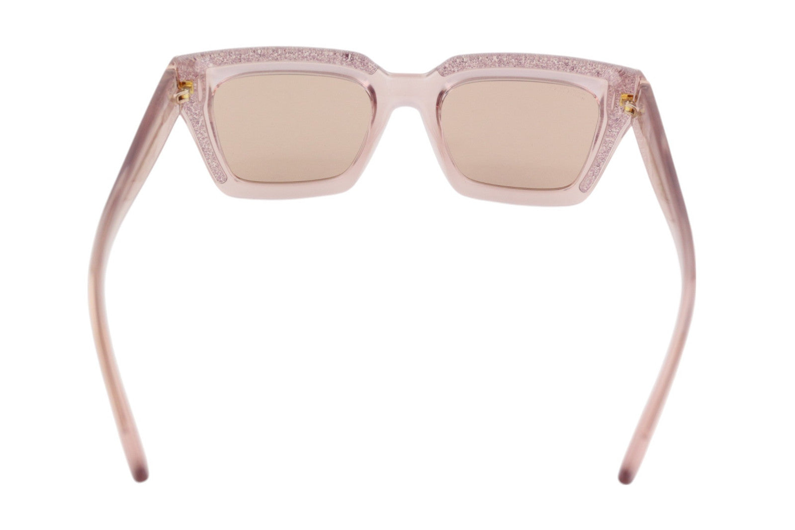 JIMMY CHOO Megs/S moteriški akiniai nuo saulės VIENO DYDŽIO su blizgučiais ir tonais, stačiakampiai, rekomenduojama kaina – 349 € 