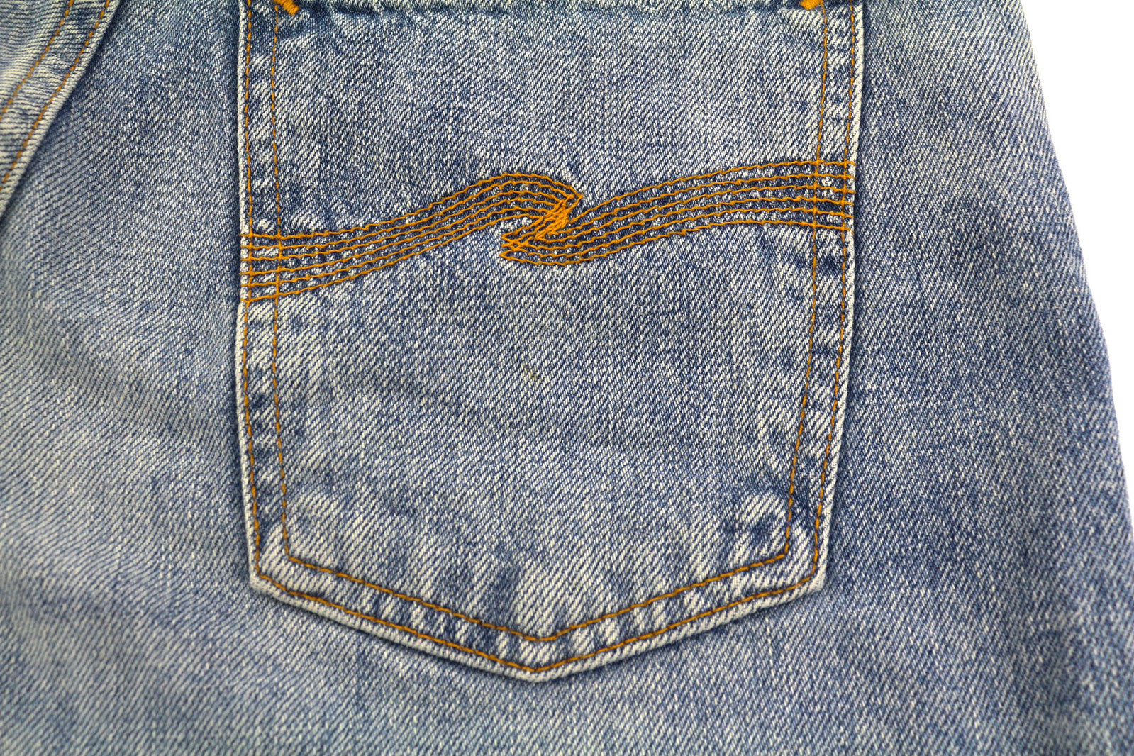 NUDIE JEANS Breezy Britt Women Jeans W28/L32 Slim Fit Washed Denim Blue Zip Fly