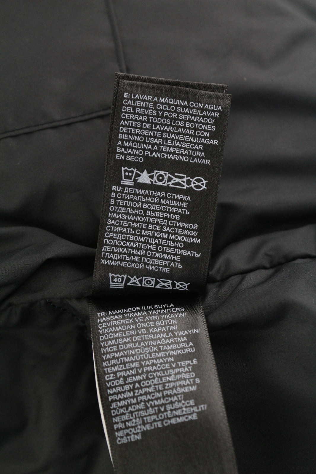 THE NORTH FACE Himalayan Men Jacket M 550 Down Filled Hooded Quilted Logo Blue