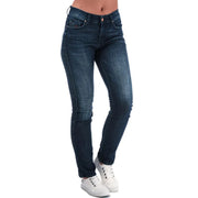 DIESEL Sandy 0685T moteriški džinsai W24/L34 Slim Straight Girls mėlyni, tamprūs medvilniniai džinsai 